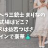 ヘラヘラ三銃士まりなの結婚式場はどこ？